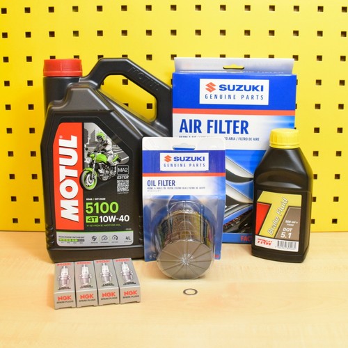 Suzuki GSX-R1000 K7-K8 Servicekit Zündkerzen Original Ölfilter Luftfilter Motul - Bild 1 von 1