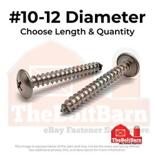  10 18-8 Stainless Phil Truss Type A Self Tapping Screws Pick Length  Qty 