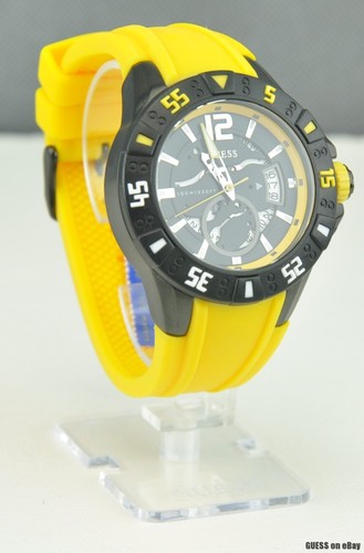 guess watch yellow