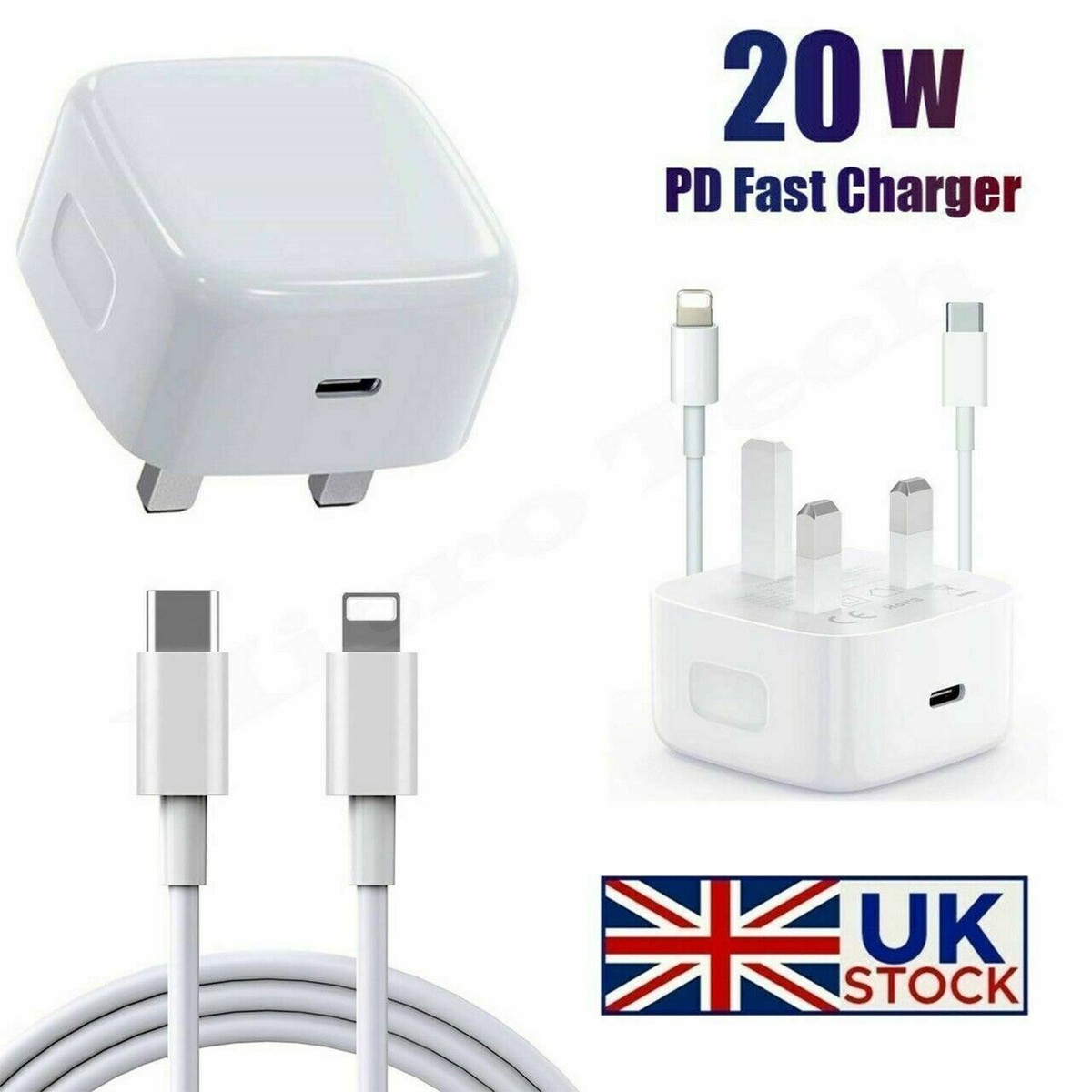 Chargeur USB-C 20W Rapide - Compatible IPhone 16/15/14, Samsung - Double Port USB-A Et USB-C