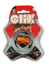 1D One Direction CLIX Clip & Spin Button NIALL HORAN Heart Red+Yellow Enamel VHT