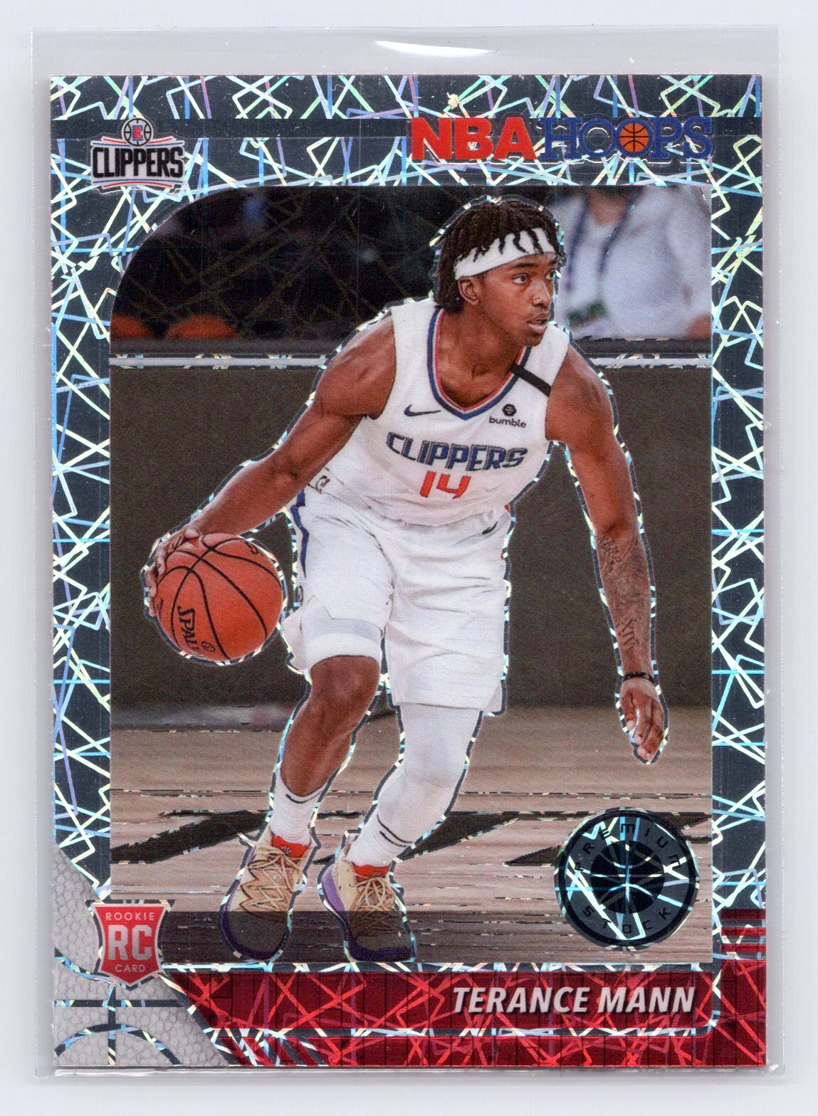 2019-20 Hoops Premium Stock #245 Terance Mann Prizms Silver