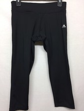Adidas Women's Clima Lite Athletic Crop Pants Pull On Black Yoga Size S