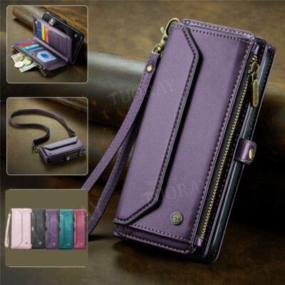 Für Samsung S26 Ultra S25 FE S24 S23 S22 Plus Hülle Leder Case Tasche Handyhülle