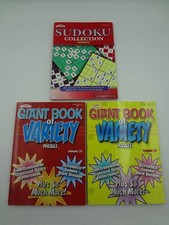 NEW Lot of 3 Kappa Variety Puzzle Books and Sudoku
