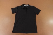 Hanes X-Temp Men's Size Medium Black Short Sleeve Performance Polo Shirt New