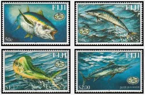 Stamps Fish Fiji 944A/D Year 2001 Pack 25466