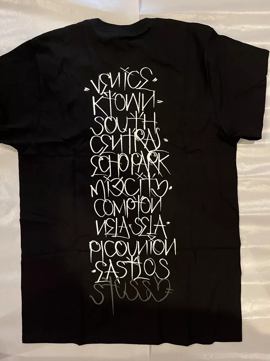 STUSSY & BORN X RAISED HANDSTYLES TEE BLACK SIZE XL NEW IN HAND READY TO  SHIP