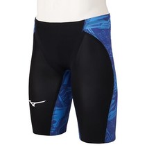 MIZUNO FINA Swim Suit Half Spats Men GX SONIC NEO TF Model N2MB1505 Reflex Blue