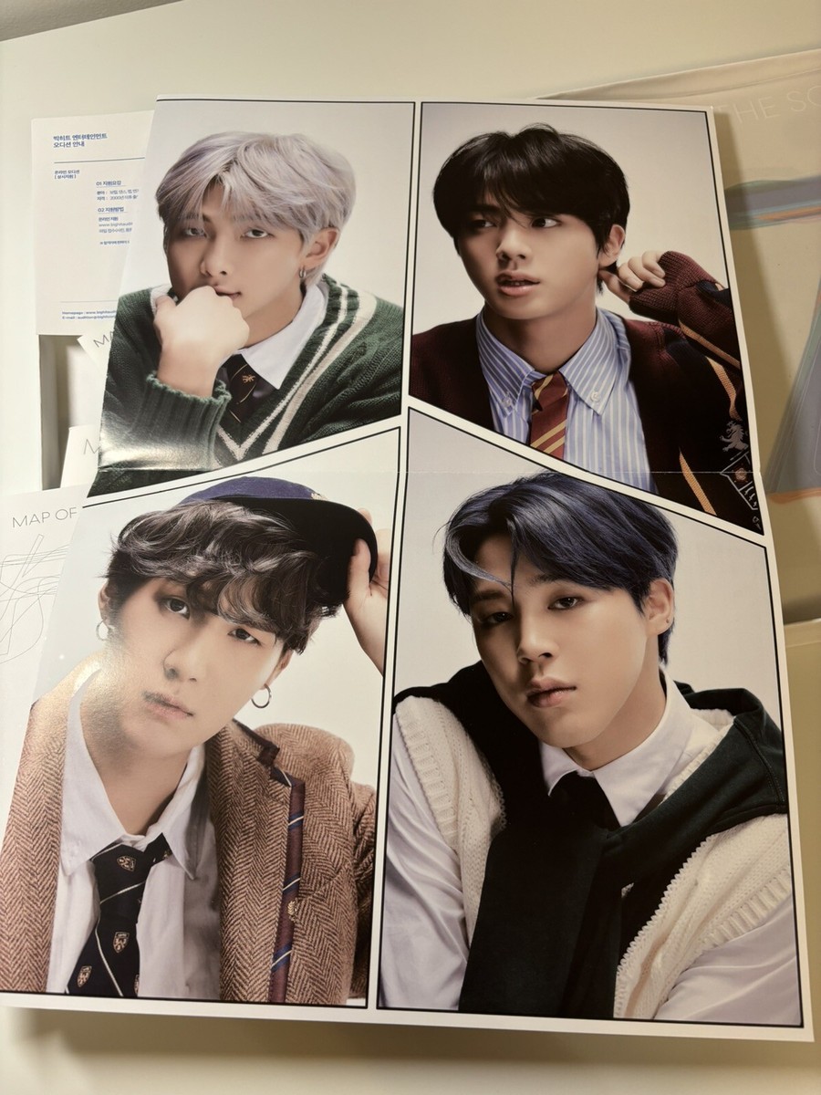 BTS Map of the Soul MOTS 7 (Version 4) Album, Includes Group Photo