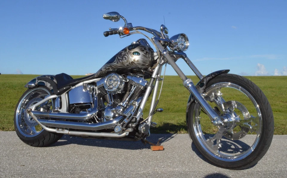 2005 Harley-Davidson THUNDER MOUNTAIN BLACKHAWK 240 SOFTAIL CHOPPER $5K EXTRAS  - Image 3 of 4