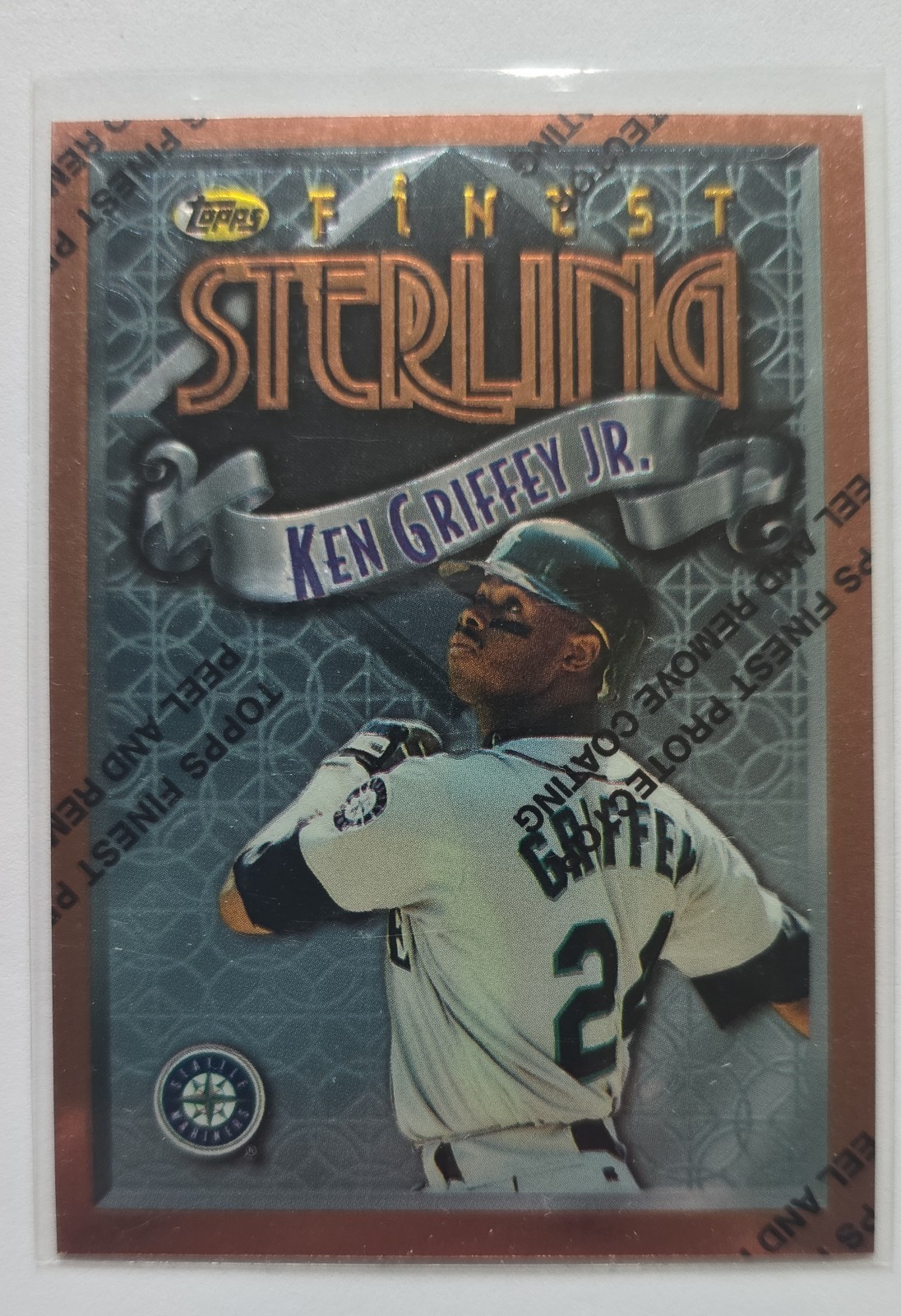 1996 Topps Finest Ken Griffey Jr #24 Nice with coating BuY it NoW Gradable
