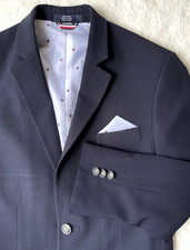 Tommy Hilfiger Youth Big Boys 12 Navy Blue Stretch Blazer Preppy Formal