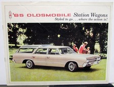 1965 Oldsmobile Vista Cruiser F85 Station Wagons Color Original Sales Brochure 1965 Oldsmobile Vista Cruiser F85 Station Wagons Color Original Sales Brochure