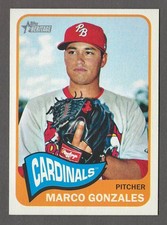 MARCO GONZALES 2014 Topps Heritage Minors SP #205 Base Set Shortprint Cardinals