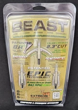Bowmar Beast Broadheads 2.3 Inch 100 Grain 3 Pack New