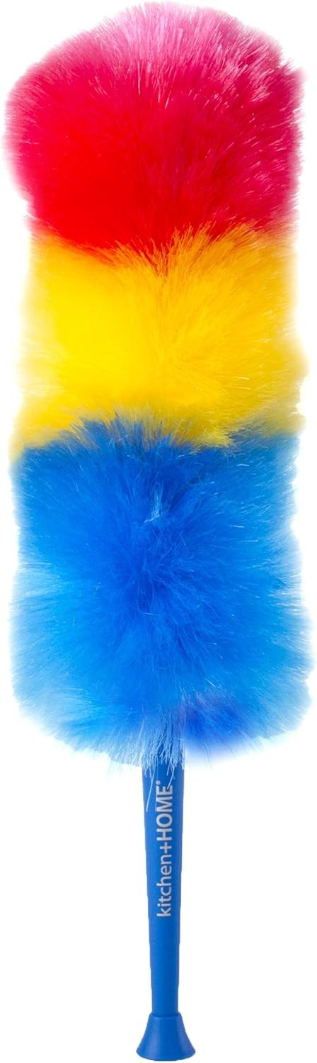 Kitchen + Home 23&rdquo; inch Rainbow Static Duster - Electrostatic Feather Duster A