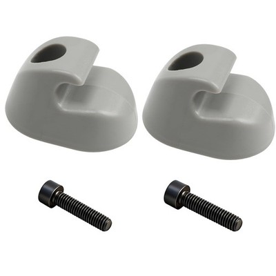 2PCS Gray Sun Visor Clip Set Interior-Bone Compatible with Kenworth Peterbilt...