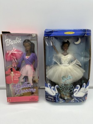 TWO BARBIES!! BALLET LESSONS #26775 AND Swan Lake #18510 NRFB