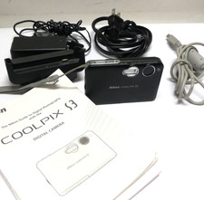 Nikon Digital Camera Coolpix S3 6.0MP w/Charger USB Dock Manual Bundle