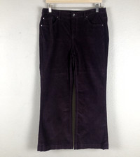 Soft Surroundings Pants Womens 10P Deep Mahogany Freeman Flares Stretch So Soft