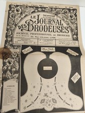 Altes Stickerei Tagebuch Le Journal des Brodeuses 1953 Motiv Vintage N&auml;hen
