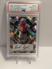 2022 Leaf Metal Draft Emeka Egbuka Snake Crystal 1/5 Auto PSA 10 AUTO 10