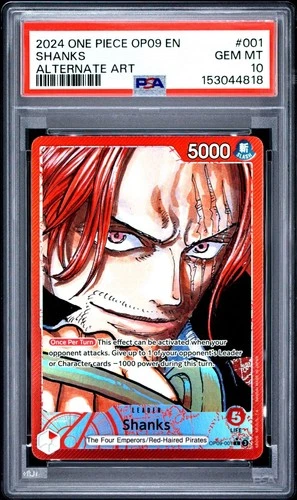 One Piece Shanks OP09-001 PSA 10 Gem Mint