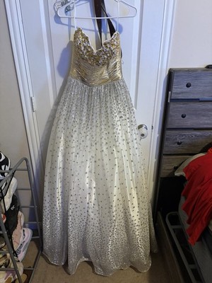 Vintage Gold Sequin Strapless Prom Party Dress Size 4 Small | eBay Vintage Gold Sequin Strapless Prom Party Dress Size 4 Small | eBay
