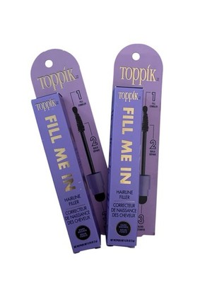 Toppik Fill Me In Hairline Filler Dark Brown Fill Build Blend 2 Boxes
