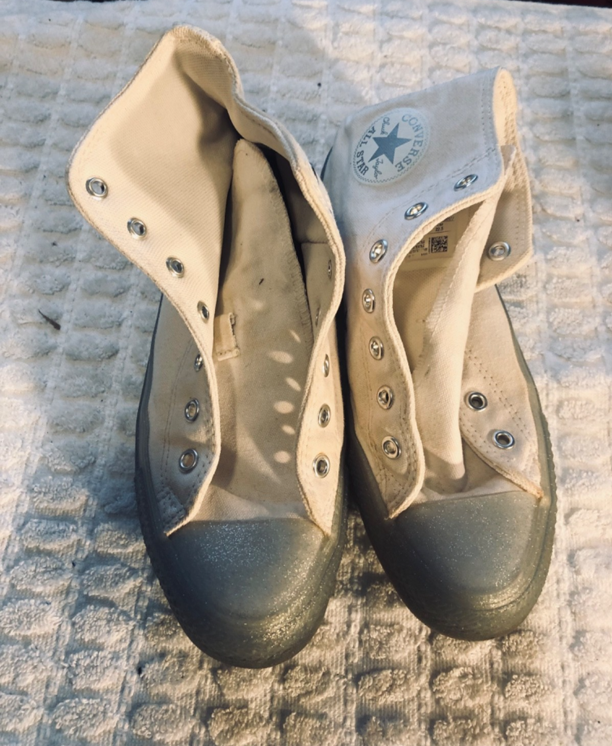 Women's toe glitter  Converse Chuck Taylor    Size 4.5