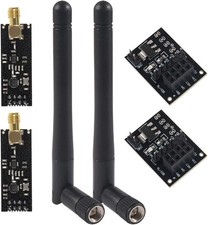 2Pcs NRF24L01 PA LNA RF Wireless Transceiver Module with SMA Antenna 2.4G...