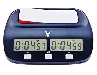LEAP FIDE Approved Chess Timer Blue - Professional Tournament Chess Clock wit...