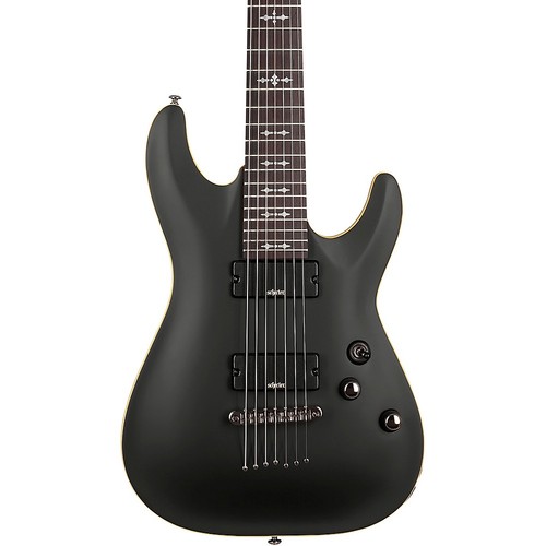 Schecter Guitar Research Demon7 7String Electric Guitar Satin Aged Black