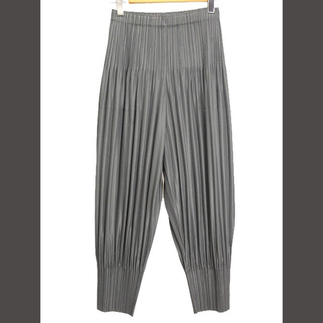 PLEATS PLEASE FLUFFY BASICS 4 GRAY BASIC PANTS BO… - image 1