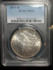 1879 O Morgan Silver Dollar $1-Graded PCGS MS-61,BETTER DATE!NICE FULL STRIKE!!!
