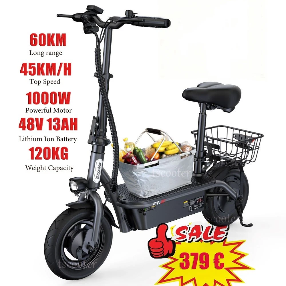 Vélo électrique Tout Terrain Jaguar 93 – 1000W, 50 Km/h, 20 Pouces, Noir, Neuf