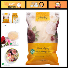 Color Indicating Silica Gel Flower Drying Crystals - 5 LBS, Reusable Moisture Ab
