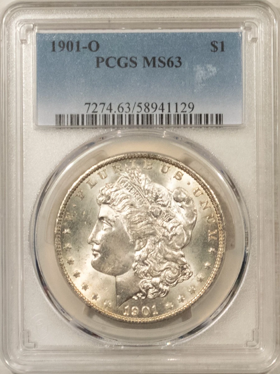 MS 63 Graded 1901 Year Morgan US Dollars (1878-1921) for sale | eBay