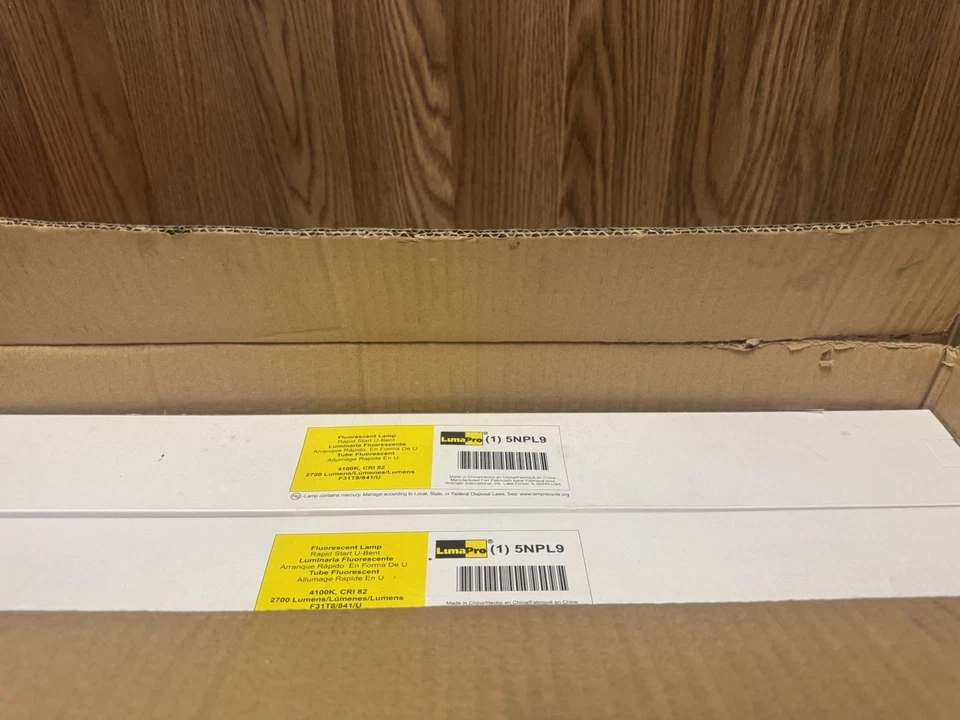 LUMAPRO 5NPL9 U-Bend FLUOR Bulb,T8,G13,4100K,31W 5NPL9 2 Box - Image 3 of 4