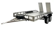 BOLD R/C 1/10 Scale Full Metal Trailer with LED Lights Titanium BOL5005