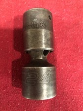 Snap-on Tools 1/2" Drive 24mm Metric 6PT Impact Swivel Socket IPLM24C--used