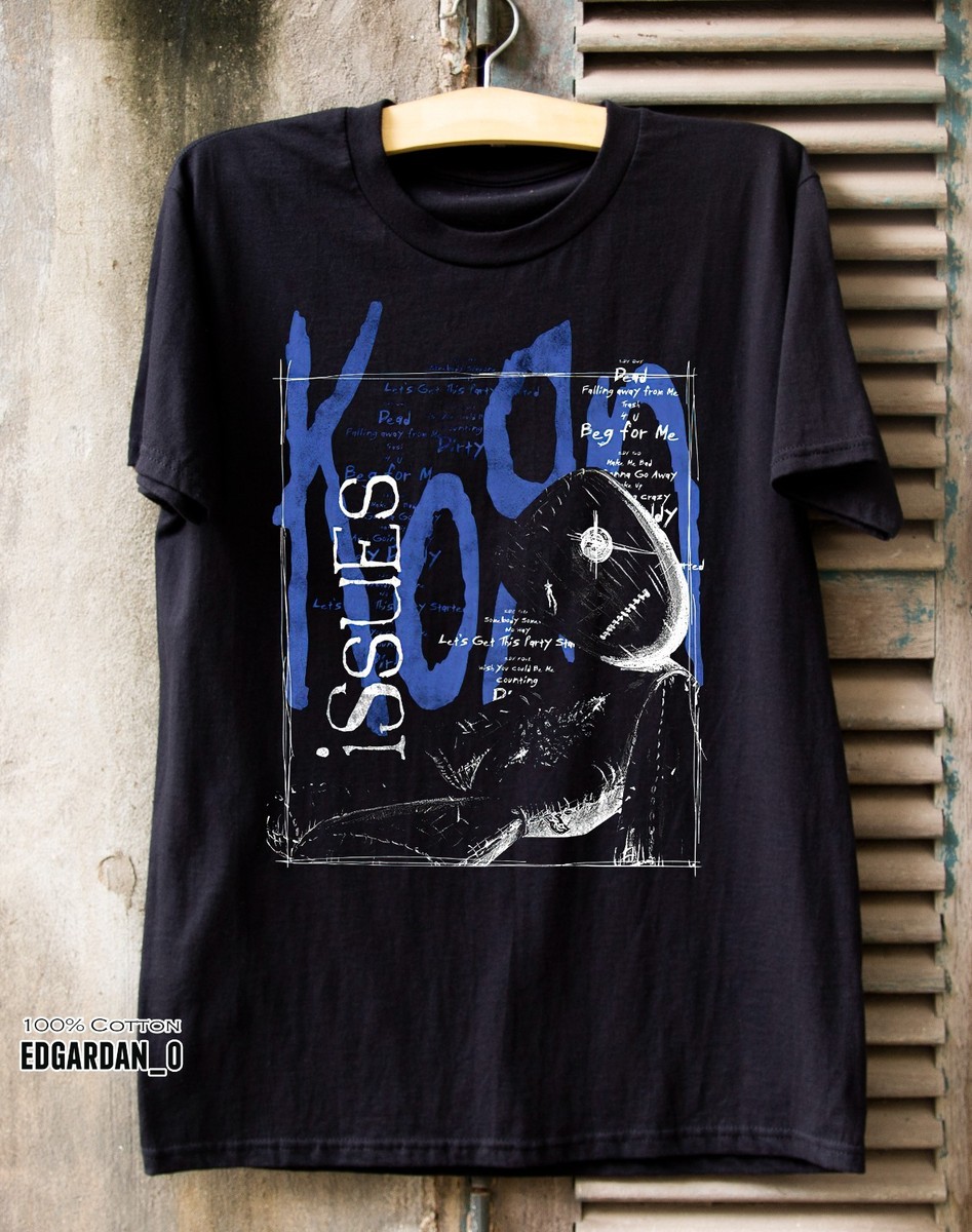 Korn Issues Tracklist in a Box Unisex T-Shirt Nero XXL 100% Cotone Regular