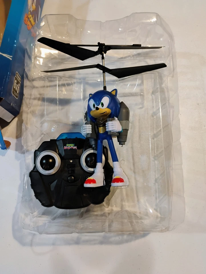 Sonic The Hedgehog Remote Control Boom Jetpack Helicopter Flying Figure 12" - Image 2 of 3