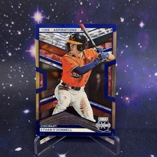 2023 Panini Elite Extra Edition #94 Ethan O'Donnell Aspirations Blue #/349