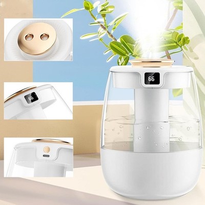 1.35L Humidifiers Ultrasonic Warm&Cool Mist LED Humidifier Top Fill For Bedroom