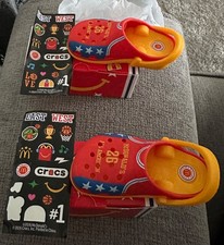 Set of 2 McDonald s 1 team jersey crocs happy meal toys