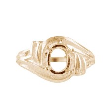 Semi Mount 5x7MM Oval Shape Faceted Ring Sterling Silver Jewelry