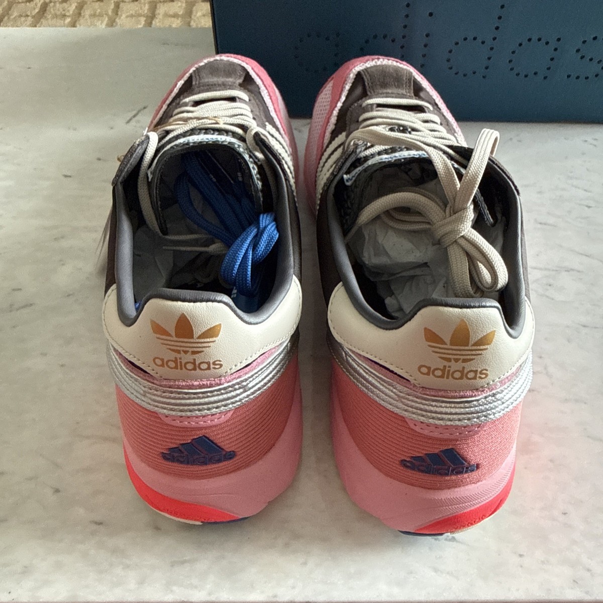 Size 11 Adidas x Bad Bunny ADIZERO SL72 “Brown Clear Pink”