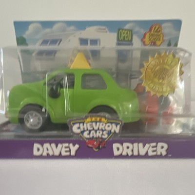 Chevron Davey Driver Student Driver Green Toy Car Gas & Oil Original
